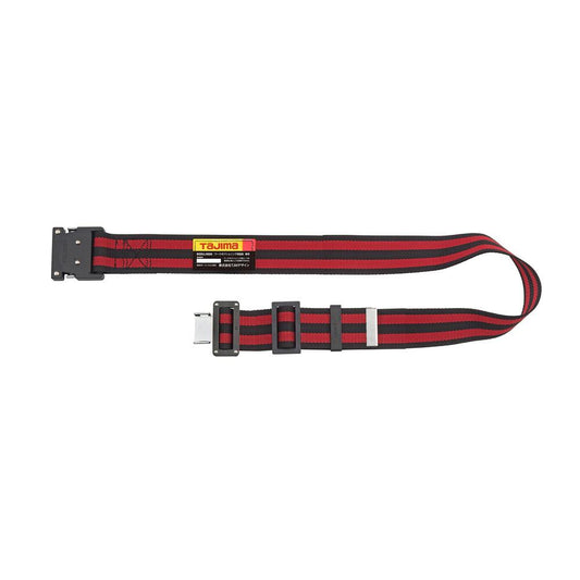 タジマ 新規格胴ベルト 鍛造アルミワンタッチバックル ボーダー柄-BWM125-BRE