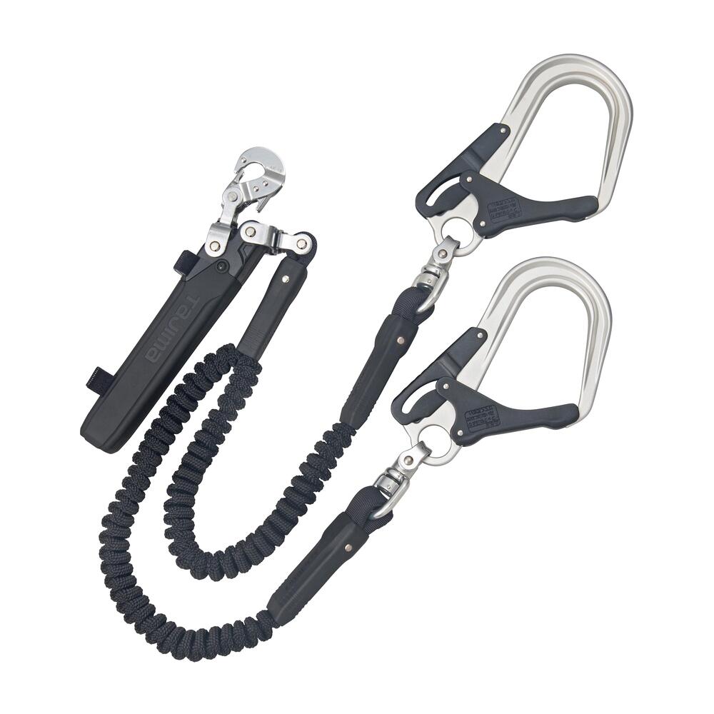 タジマ　ハーネス用ランヤード蛇腹ダブルL8　A1JR150-WL8BK-ランヤード-金津屋商店