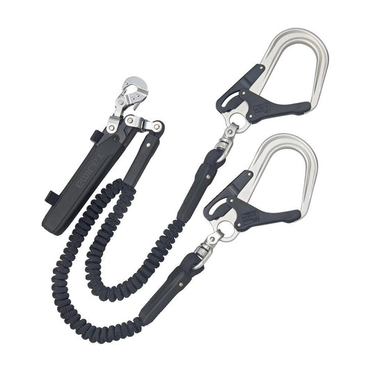 タジマ　ハーネス用ランヤード蛇腹ダブルL8　A1JR150-WL8BK-ランヤード-金津屋商店