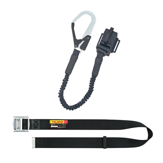 タジマ 新規格胴ベルト用 蛇腹縦型L1 スチールベルトセット B1SMJR-TL1BK-B1SMJR-TL1BK