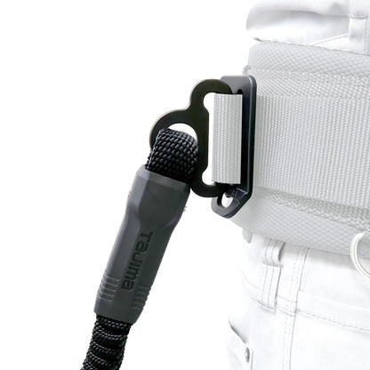 タジマ　胴ベルト用ランヤード向け補助ロープ(2丁掛け用)　補助ロープ蛇腹L1　HJR-L1BK-補助ロープ-金津屋商店