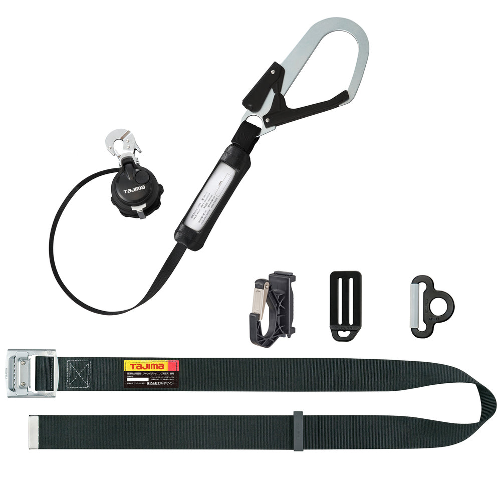 タジマ　新規格胴ベルト用ランヤード スチールL1フック B1VR150-CL1-ランヤード-金津屋商店