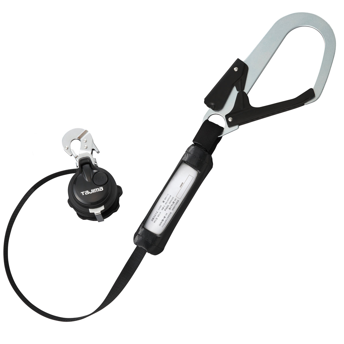 タジマ　新規格胴ベルト用ランヤード スチールL1フック B1VR150-CL1-ランヤード-金津屋商店
