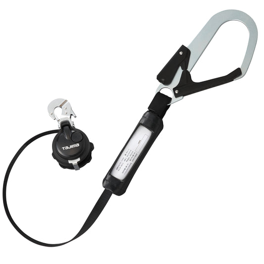 タジマ　新規格胴ベルト用ランヤード スチールL1フック B1VR150-CL1-ランヤード-金津屋商店