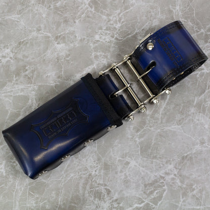 ニックス(KNICKS) アドバンガラス革3連結チェーンタイプ鳶レベルホルダー ADV-100LDX3-ホルダー-ADV-100LDX3-BL-金津屋商店