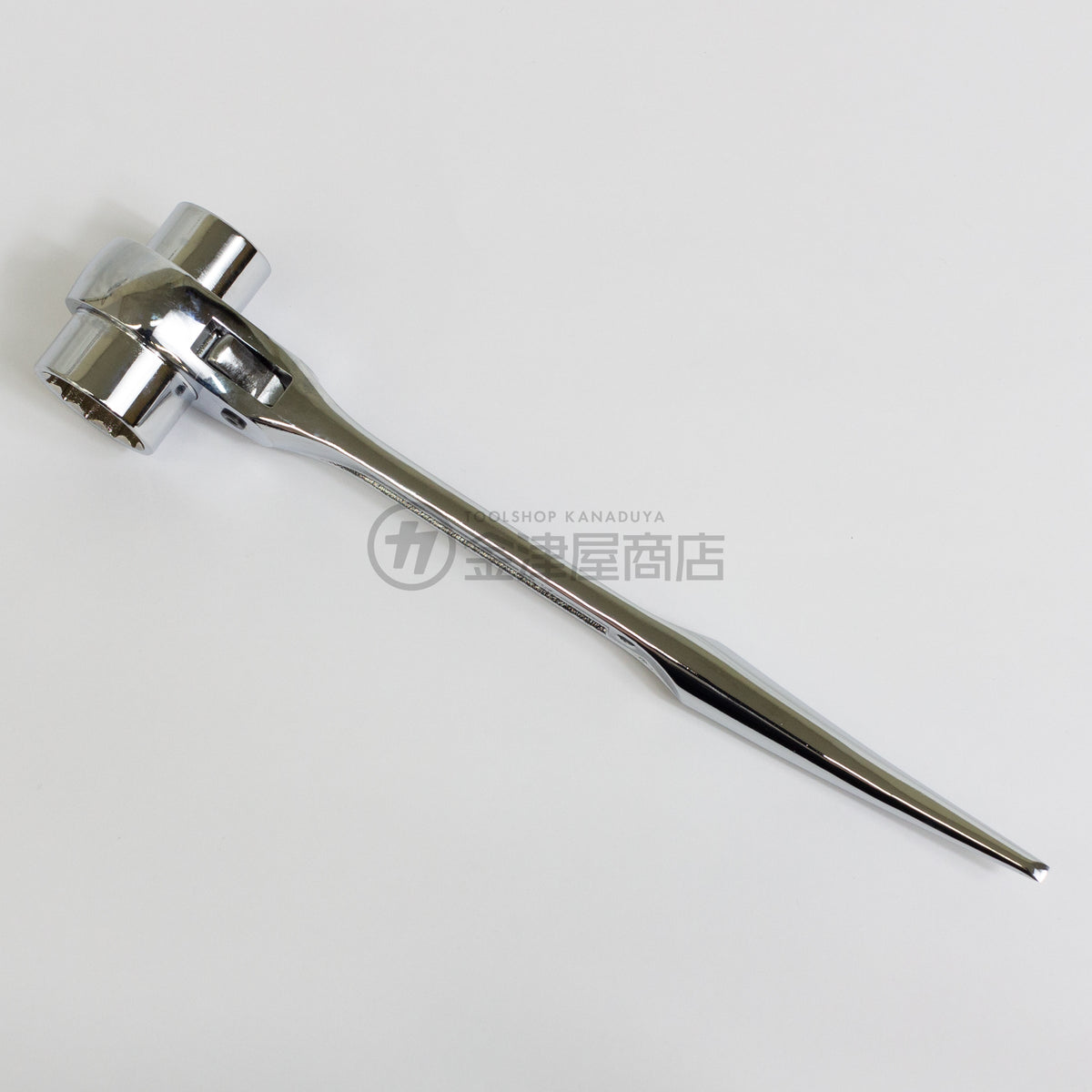 TOP 特注 総磨きショートラチェットレンチ 19×24 RM-19×24S カスタム-ラチェット-RM-19×24S-CUS-金津屋商店