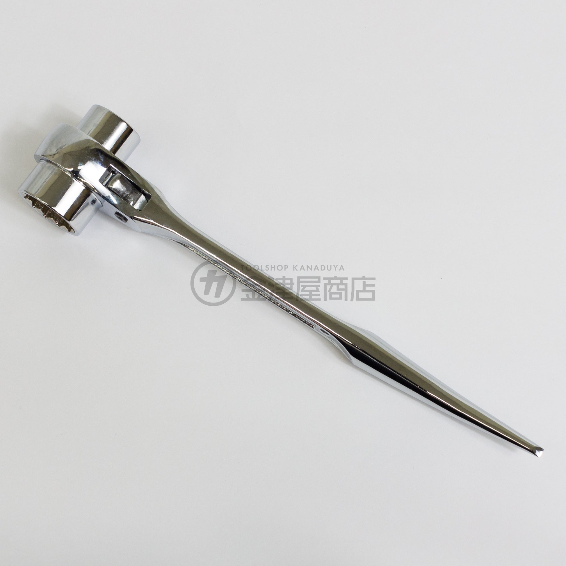 TOP 特注 総磨きショートラチェットレンチ 19×24 RM-19×24S カスタム-ラチェット-RM-19×24S-CUS-金津屋商店