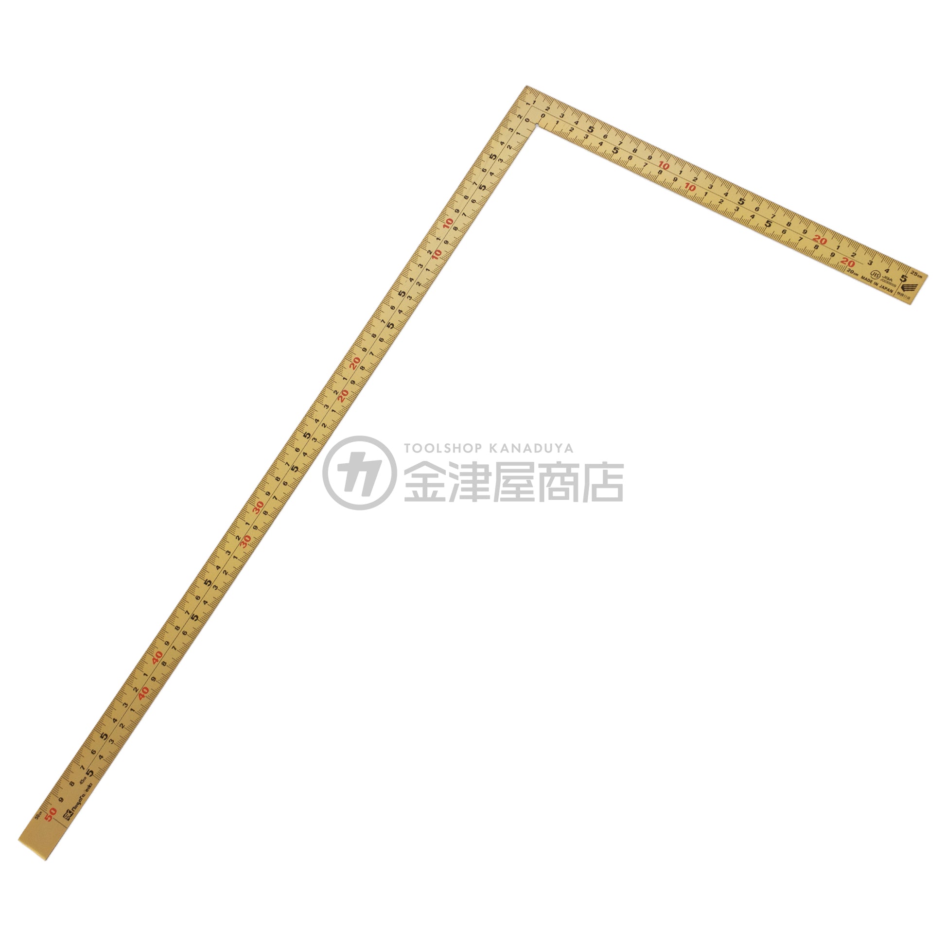 新潟精機 金曲尺50cm(厚手広巾)快段目盛 GMT-50CKD-曲尺-GMT-50CKD-金津屋商店